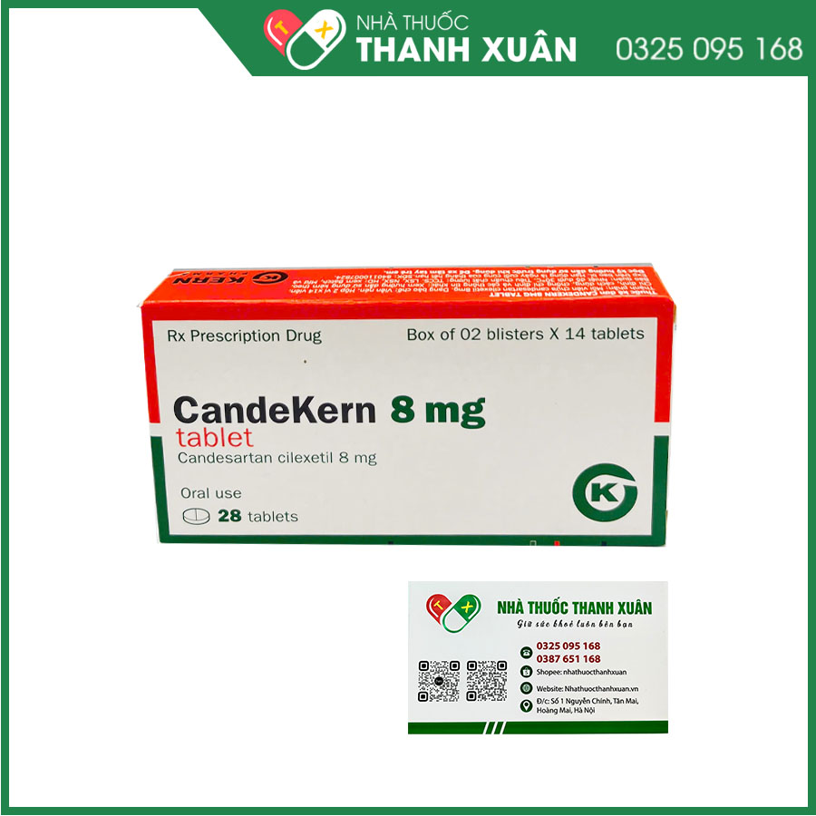 CandeKern 8mg thuốc điều trị tăng huyết áp